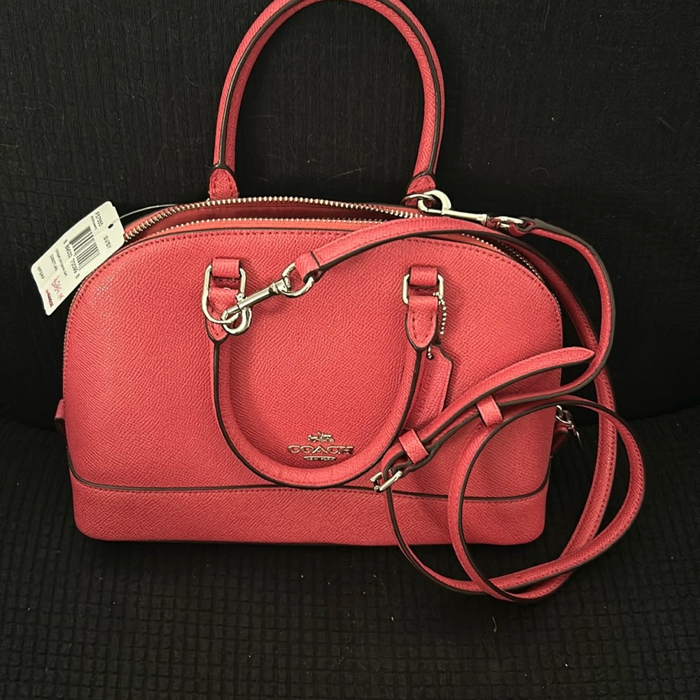 Coach Mini Sierra Purse with matching checkbook wallet Pink
